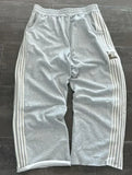 Coverwin 2000s High Street Hip Hop Striped Side Zipper Design Elastic Waist Wide-Leg Pants Men's American Retro Fashion Trend Sweatpants