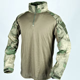 Coverwin Army Outdoors T Shirt Long Sleeve Combat Shirt Tactical Clothing BreathableTraining Hunting Clothes Hiking Shirt Work Wear Men