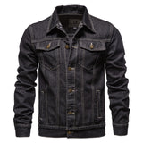 Coverwin 2025 Spring and Autumn New Men's Cotton Single breasted Cowboy Jacket Fashion Casual Collar Cowboy Jacket