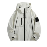 Coverwin Outdoor Men's Jacket New Spring Autumn American Style Functional Trendy Magic Patch Couple Loose Fit Hooded Clothing