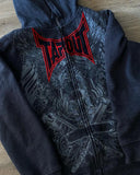 Coverwin Y2k Streetwear Tapout Zipper Hoodie Sweatshirt Mens Mens Hip Hop Letter Embroidered Oversized Hoodie Sweatshirt Jacket Clothes