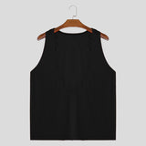 Coverwin Big V-neck Sleeveless T-shirt Men Vest solid Color Thin casual Undershirt Summer Breathable Fitness Muscles Sport Tank Top