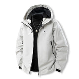 Coverwin 2025 Spring Youth Casual Jacket Men's Waterproof Hooded Jacket Outdoor Windbreaker Sports Coat Men Outwear Outdoor Hiking Suit