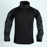 Coverwin Army Outdoors T Shirt Long Sleeve Combat Shirt Tactical Clothing BreathableTraining Hunting Clothes Hiking Shirt Work Wear Men