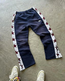Coverwin 2000s High Street Hip Hop Striped Side Zipper Design Elastic Waist Wide-Leg Pants Men's American Retro Fashion Trend Sweatpants