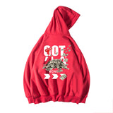 Coverwin Got Money Funny Graphic Fleece Hoodies For Men Harajuku Oversized Casual Hoody Sweatshirts Baggy Hip Hop Y2K Streetwear Hoodie