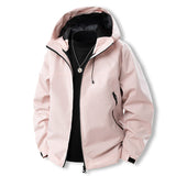 Coverwin 2025 Spring Youth Casual Jacket Men's Waterproof Hooded Jacket Outdoor Windbreaker Sports Coat Men Outwear Outdoor Hiking Suit