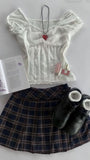 Coverwin-Crop Top Y2k Summer Punk Sexy Lace T shirts Body Tees Slim Graphic T shirt Women Clothes 2000s Harajuku Grunge Kawaii Cute Top
