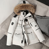 Coverwin 2025 Winter New Men's Solid Color Hooded Windproof and Cold Proof Thick Warm Down Jacket Fashion Casual Cotton Jacket
