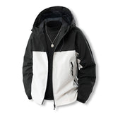 Coverwin 2025 Spring Youth Casual Jacket Men's Waterproof Hooded Jacket Outdoor Windbreaker Sports Coat Men Outwear Outdoor Hiking Suit
