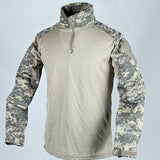 Coverwin Army Outdoors T Shirt Long Sleeve Combat Shirt Tactical Clothing BreathableTraining Hunting Clothes Hiking Shirt Work Wear Men
