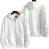 Coverwin Custom Your Logo Zipper Hoodies Women/Men Fashion Long Sleeve Hooded Sweatshirt Hot Sale Casual Autumn Winter Sportwear Clothes