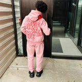 Coverwin Harajuku Retro Goth Clothes Women Pink Oversized Hoodie Hip Hop Gothic Print Hoodie Women Men Casual Y2k Tops Kawaii Clothes