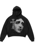 Coverwin Y2k Women's Top Hoodies Sweatshirt Pullover Oversized Streetwear Vintage Dark Gothic Trauma Premium Hoodie Hip Hop Rap 2024 new