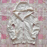 Coverwin-Y2k Top Kawaii Hoodie Sweet Girl Zip UP Hoodies Bow Slim Women Long Sleeve Cute Punk Sexy Hoody Gothic 2000s Graphic weatshirt