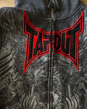 Coverwin Y2k Streetwear Tapout Zipper Hoodie Sweatshirt Mens Mens Hip Hop Letter Embroidered Oversized Hoodie Sweatshirt Jacket Clothes