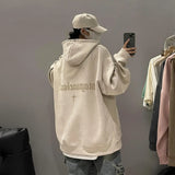 Coverwin Winter heavyweight loose hooded suede pullover American retro trendy brand jacket trendy sweatshirt for men and women couple y2k