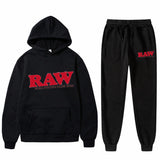 Coverwin New 2025 Fashion Brand Sportswear Fashion Men's And Women's Sportswear Two-Piece Fleece Padded Hoodie + Pants Sports Suit