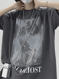 Coverwin Men's Mist Ghost Graphic Tee