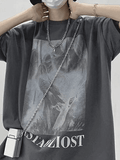 Coverwin Men's Mist Ghost Graphic Tee