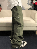 Coverwin Men's Vintage Straight-Leg Cargo Pants