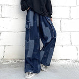 Coverwin Patchwork Baggy Jeans