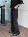 Coverwin 2024 New Fashion Pants Men¡®s trendy Y2K men styleDouble-layer Waist Straight Pants