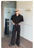 Coverwin 2024 New Fashion Pants Men¡®s trendy Y2K men styleDouble-layer Waist Straight Pants