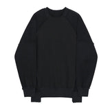 Coverwin Loose Men's Round Neck Sweatshirt Trendy Ins Korean Oversized Top New Pullover Niche Long Sleeve Male Clothing 2Y2434
