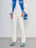 Coverwin 2024 New Fashion Pants Men¡®s trendy Y2K men styleVintage Frayed Striped Jeans
