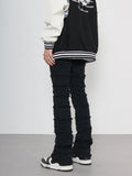 Coverwin 2024 New Fashion Pants Men¡®s trendy Y2K men styleVintage Frayed Striped Jeans