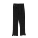 Coverwin 2024 New Fashion Pants Men¡®s trendy Y2K men styleVintage Slim-fit Ripped Jeans with Rough Edges and Holes