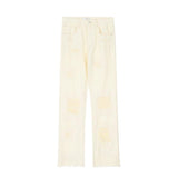 Coverwin 2024 New Fashion Pants Men¡®s trendy Y2K men styleVintage Slim-fit Ripped Jeans with Rough Edges and Holes
