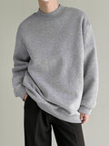 Coverwin 2024 New Fashion  Man Sweater Mens Solid High Neck Long Sleeve Sweatshirt SKUJ89232